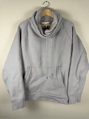 Helmut Lang Funnel Neck Gray Hoodie
